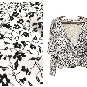 ASTR THE LABEL Wrap Blouse Coquette Balletcore Cottagecore Ditsy Soft Girl Boho